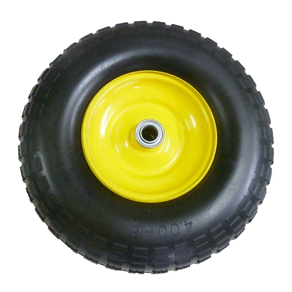 Transporting Material Handling Flat Free Utility Tire Wheel for Wheelbarrow Trolley Dolly Lawn Cart Yard Cart Garden Cart