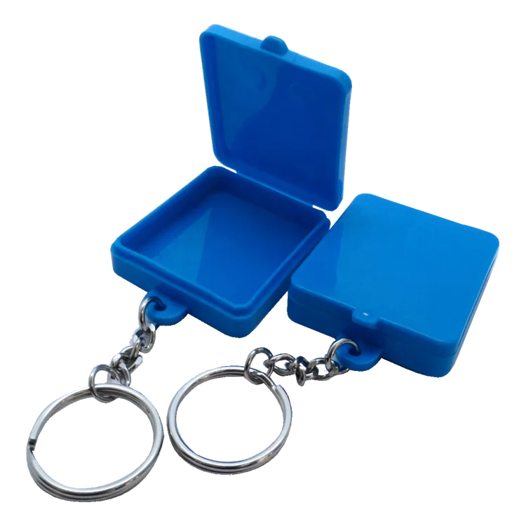
Pocket pill case Travel storage case Mini Pill Case with key ring 