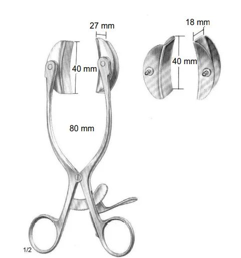 
Premium Quality Baby Collin Abdominal Retractor Complete With 2 Pairs Of Blades German Stainless Steel 
