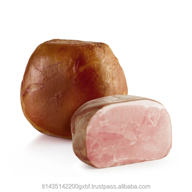 FIRST CHOICE ITALIAN SMOKED COOKED HAM PROSCIUTTO COTTO PRAGOTTO kg 8.5  | gluten free pork meat | premium Italy sup