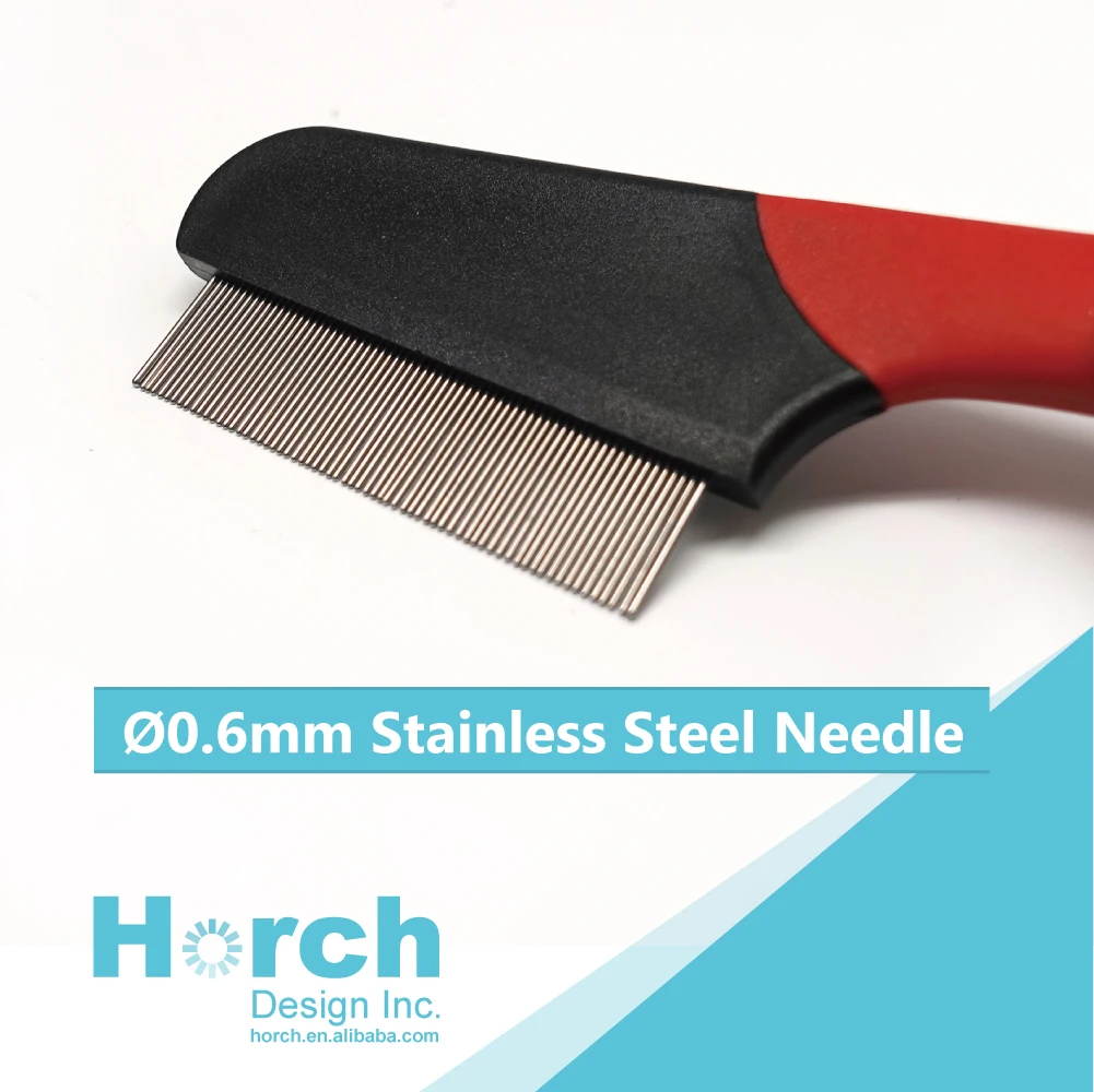 
Dog Flea Comb Logo Customized Grooming Products Metal Brush 