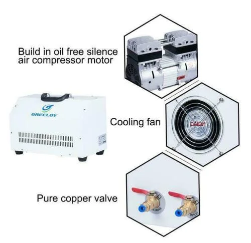 High quality Portable Suction Unit GU-P302 Portable Dental Unit Veterinary Use With Silent Oil Free Air Compressor