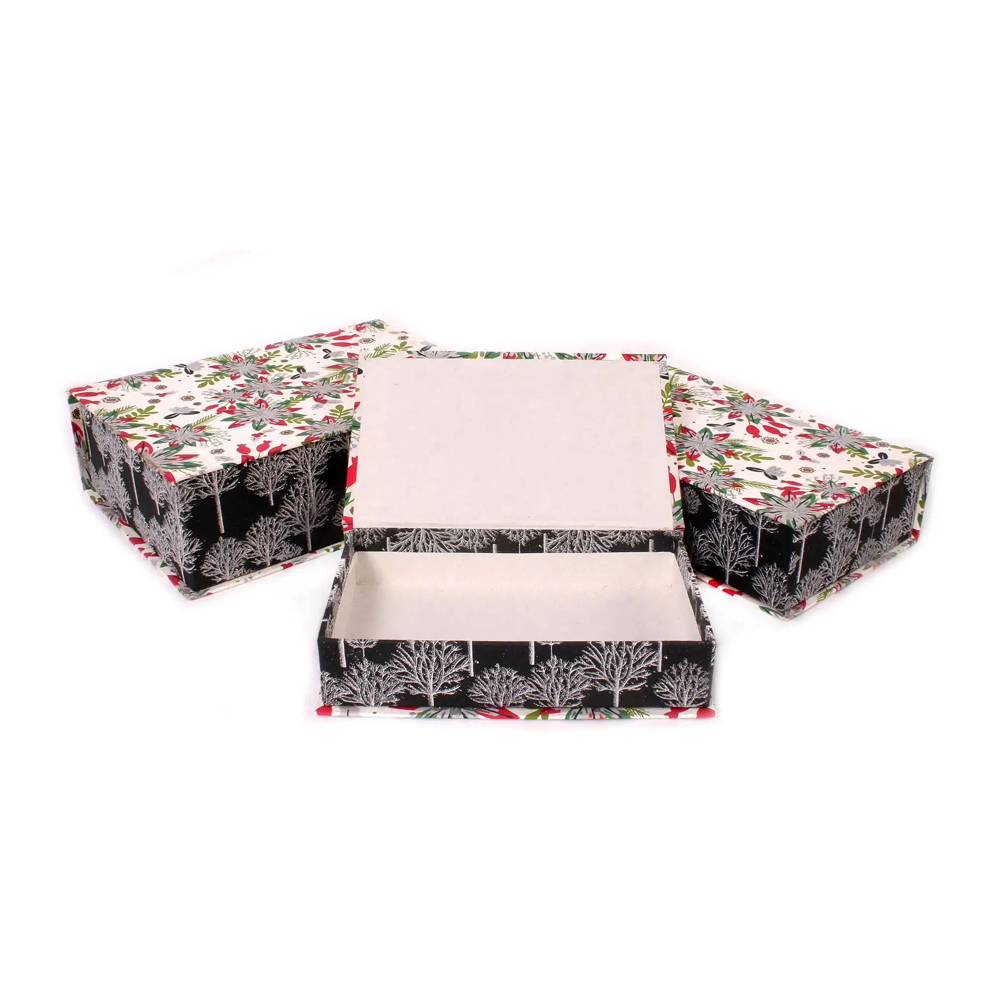 Black Cardboard Storage Box with Lid Perfect for Wedding Anniversary Birthday Gift Packaging Box Customize Accect Kraft Hard Box