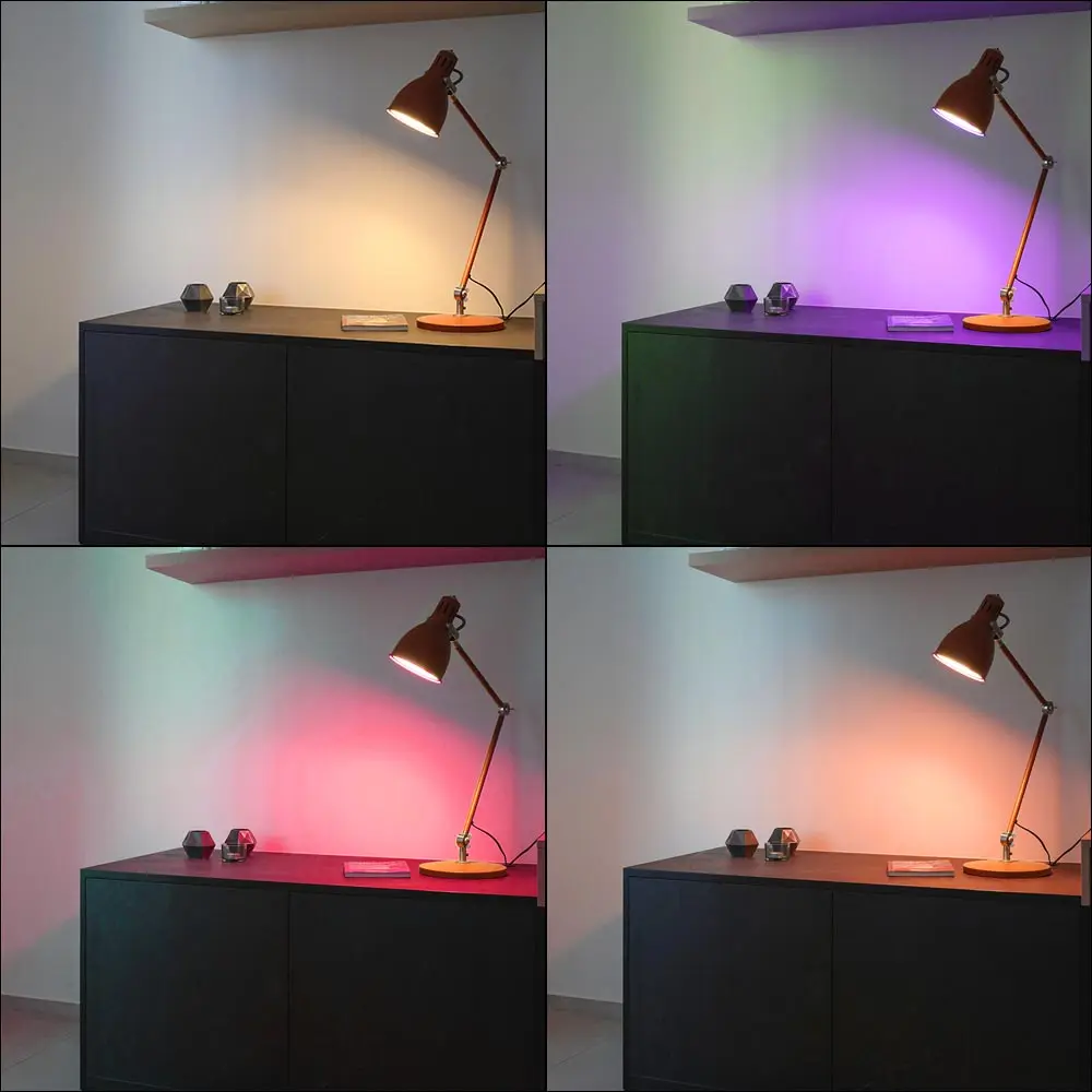 10W Smart Light Bulbs, 190-240V 800 Lumens RGBCW E27 B22 2.4Ghz WiFi Bulbs Compatible with Alexa and Google Home