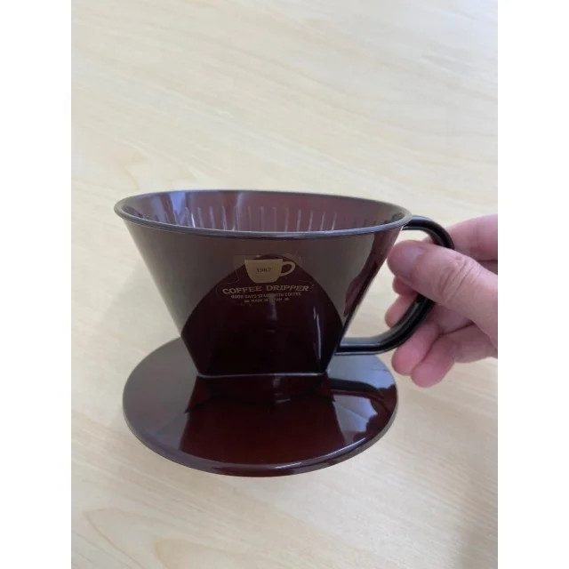 Chic Brown Color Coffee Goods Polypropylene Coffee Dripper Barista Cafe Restaurant K190-5 Coffee Dripper Brown