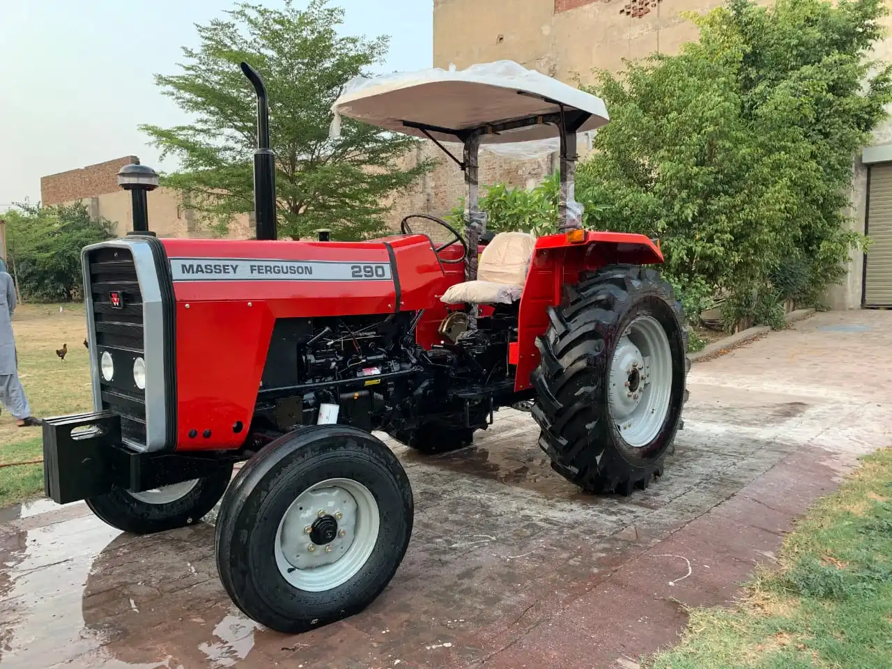 Б/у трактор Massey Ferguson MF 290 для сельского хозяйства 2wd продажи с сельскохозяйственной