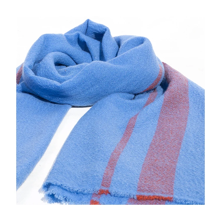 Best Selling Scarves With Stripes Design Unisex Oversize Cashmere Wrap Scarf For Sale