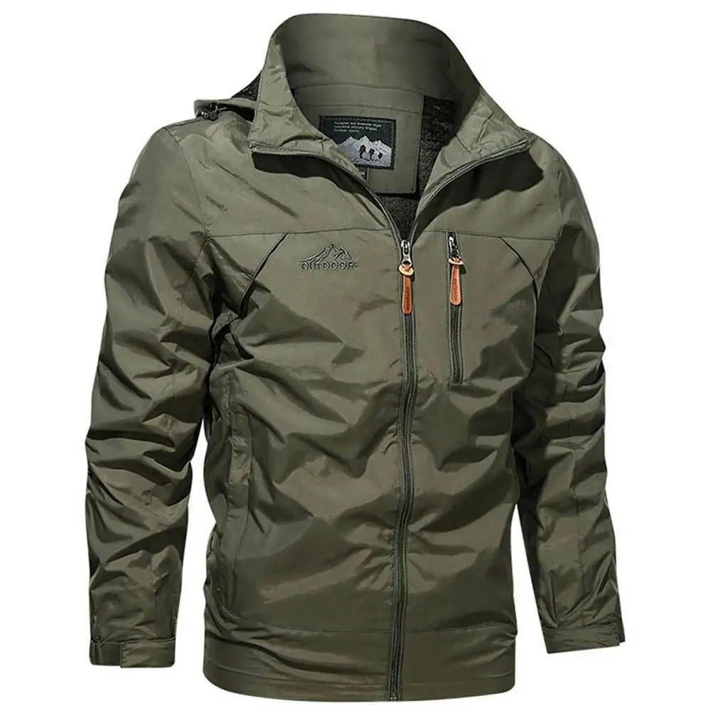 Custom Men Sports Softshell Jackets Grey Outdoor Camping Coats Thermal Waterproof Soft Shell Jacket With Hood