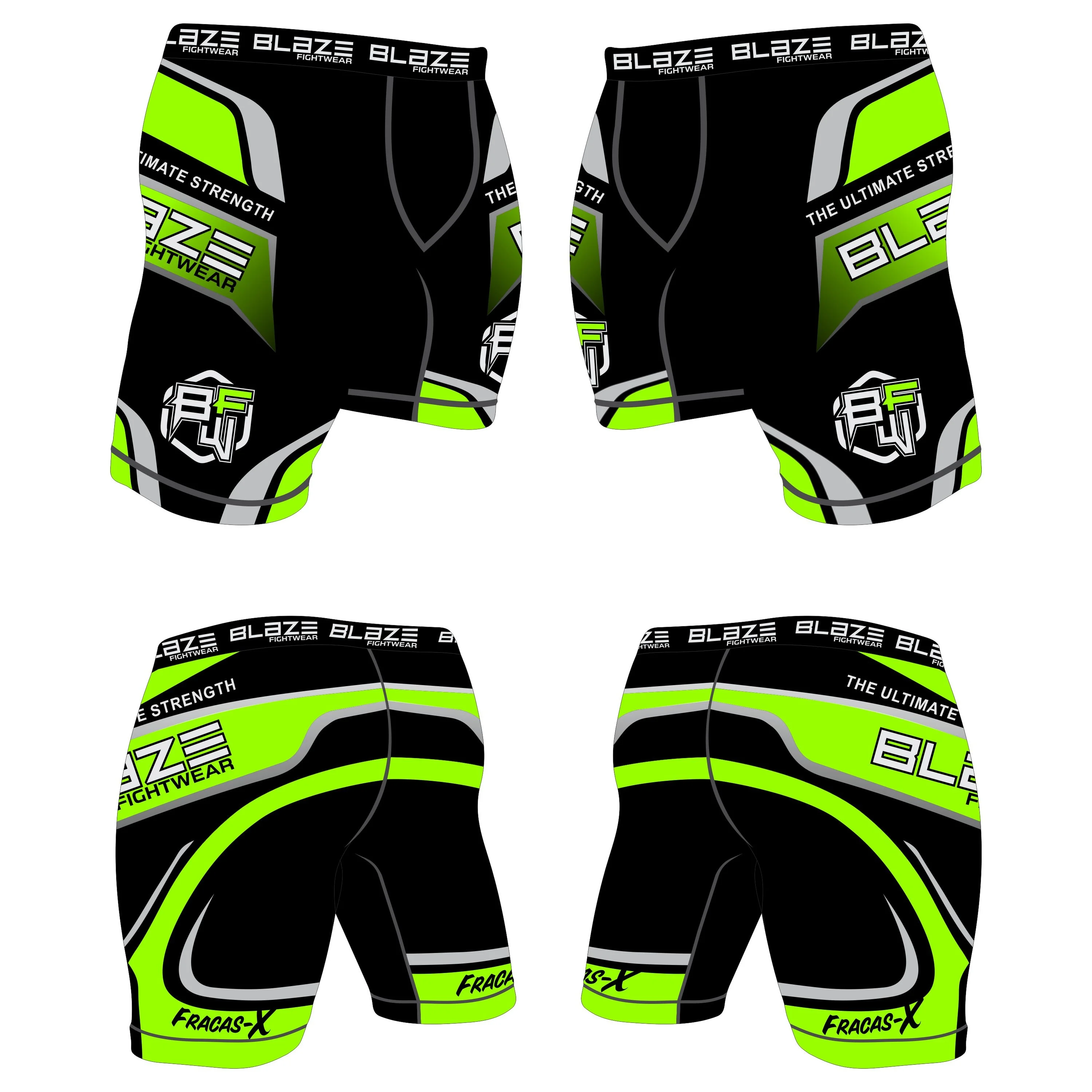 Heavy duty custom design Sublimation Compression Shorts, Training, Gym, MMA Fight Shorts