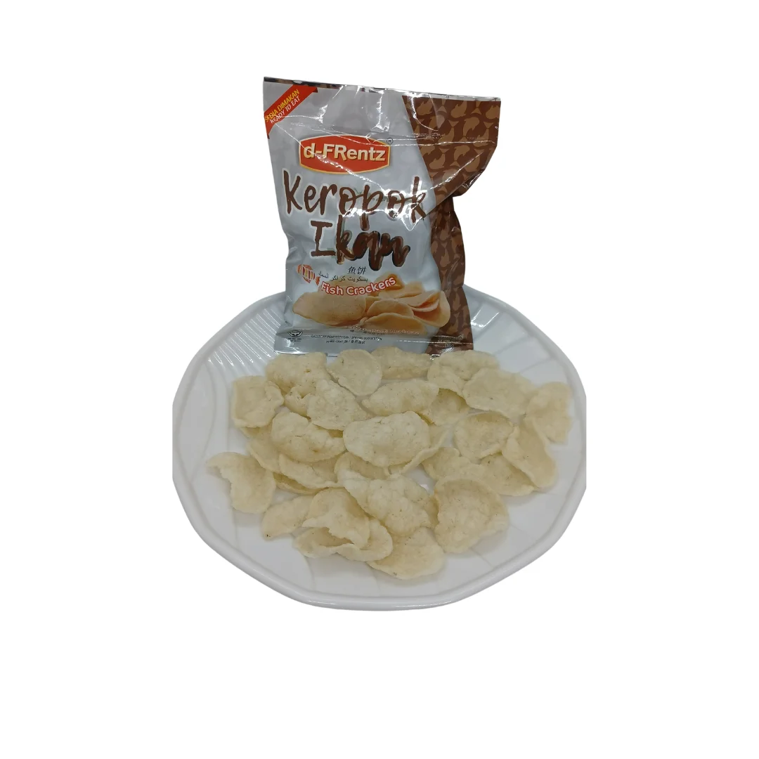 Manufactured In Malaysia Keropok Ikan Crispy Fish Cracker Stick Snack Factory Price All Natural Fish Ingredients 30GM