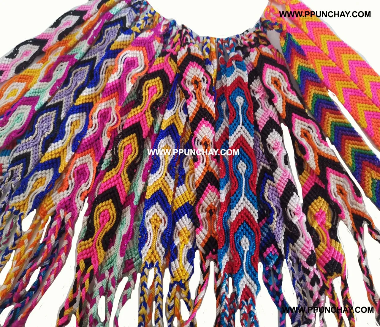 Unisex Trendy Ethnic Beaded Bracelets Classic Palm Punchay Designs from Peru Stainless Steel Gold Plating Wedding Parties Gifts