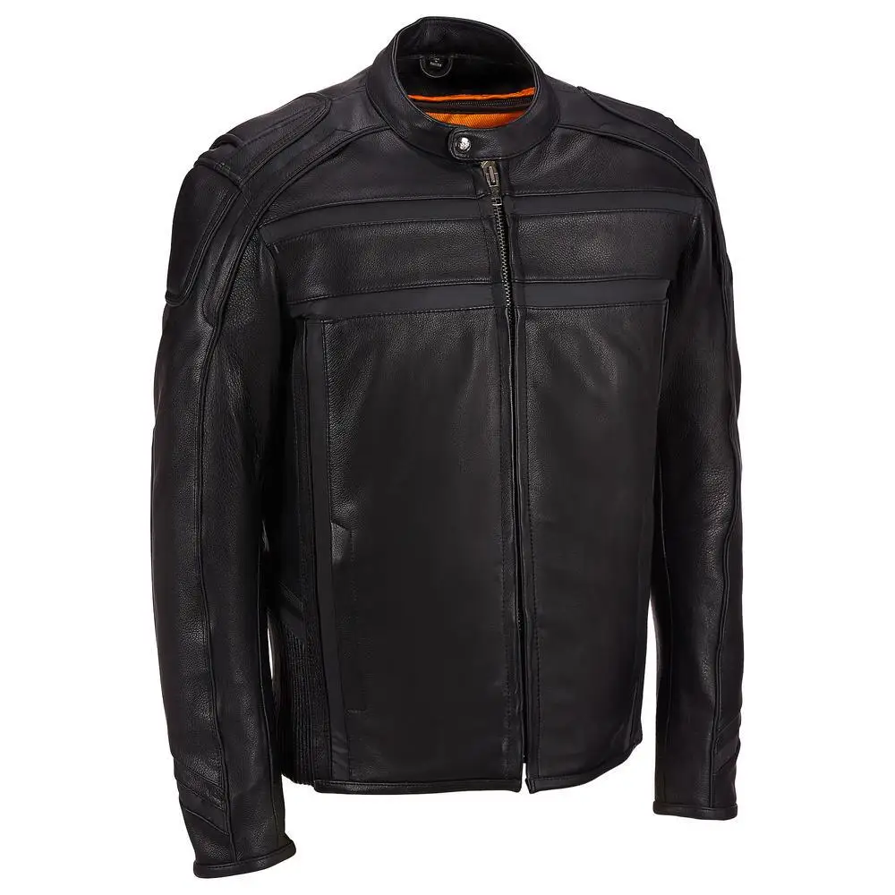 Mens Distressed Brown Classic Diamond Mixed Color Genuine Leather Workout Racing Motorbike Driving Safety Jacket For Men 2021