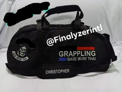 Brazilian jiu jitsu bags sublimation printing club logo Mixed martial arts of bags duffle and pack shoulder bags shoes laptop