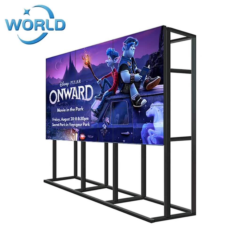  49 дюймов 55 дюймовый комнатный рекламный экран Отображение 4k-видео контроллер 2X3 3X3 3X2 43 2X2 мульти ЖК did видеостена цена