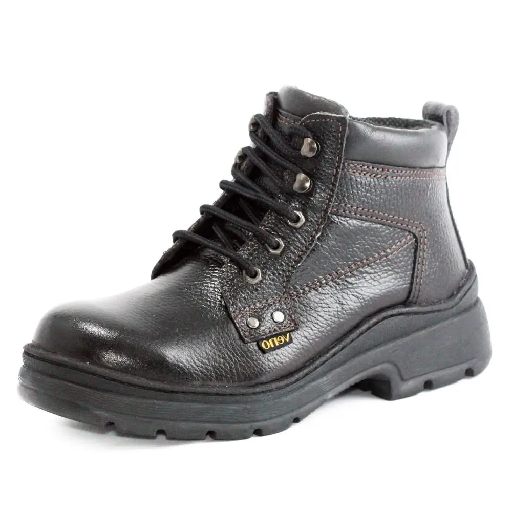 
2019 New Men fashion style genuine leather industrial safety shoes 5.5
