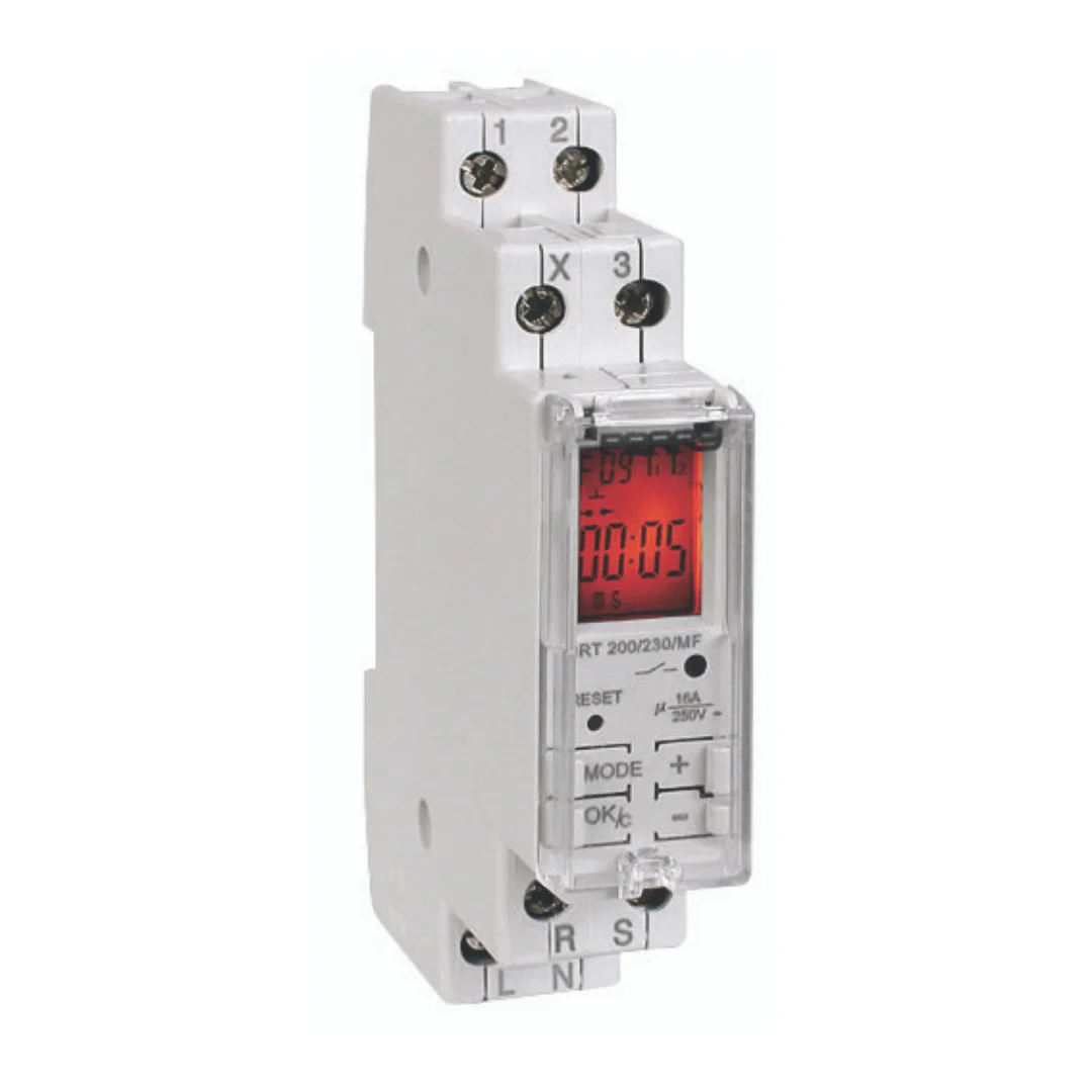 MADE IN ITALY TIMER RELAY WITH DISPLAY MULTIFUNCTION MULTI VOLTAGE 12-24-48-110-230V PERRY ELECTRIC