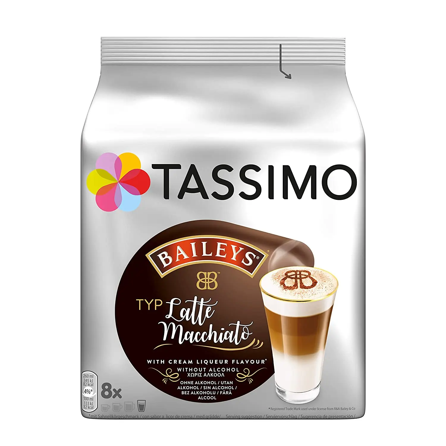 Оптом TASSIMO горячие напитки Тип латте MACCHIATO BAILEYS 2021