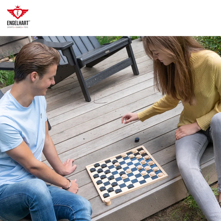 Longfield Games chess and checker board double-sided printed
