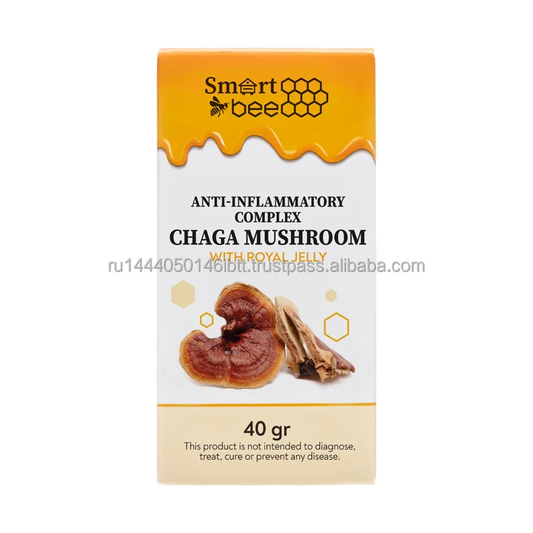 Противовоспалительный комплекс Smart Bee Chaga с рояльным желе продукт для пчеловодства йодный цинковый тоник иммунитет
