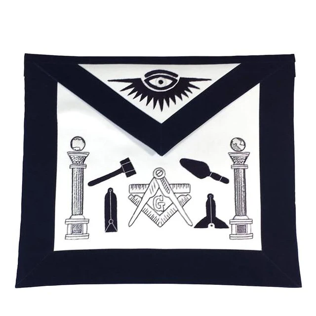 Masonic Master Mason Apron With White Fringe For Sale Product 2022 High Quality New Design Apron