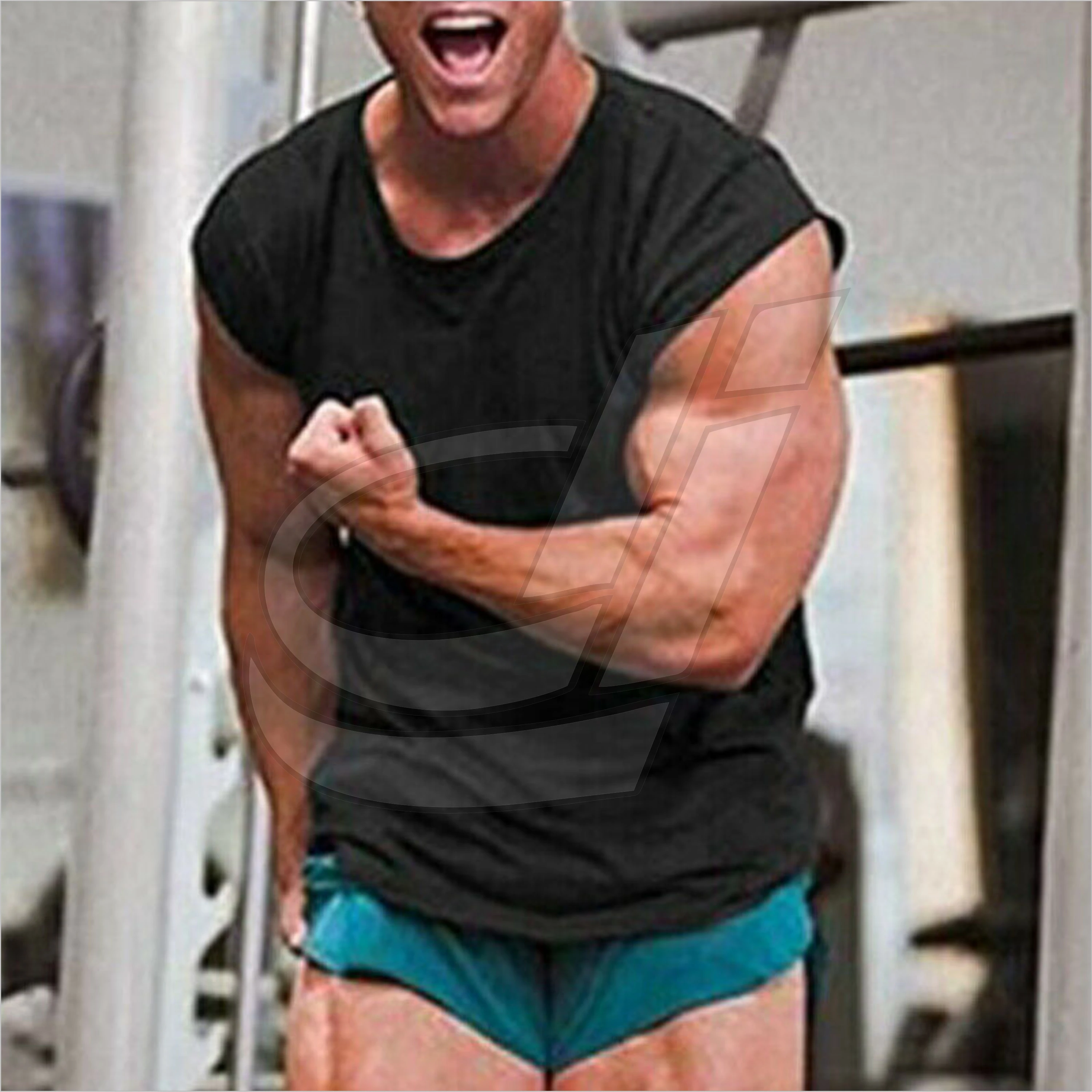 Оптовая продажа мужские однотонные майки с индивидуальным логотипом хлопковые дышащие из полиэстера нижнее белье