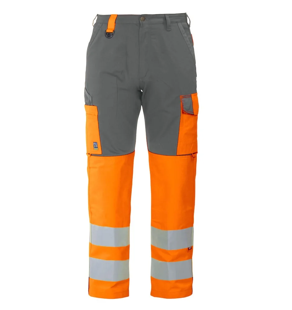 Hi Vis Poly Oxford PU Coated Long Trouser with Zipper Closer at Out-seam & Reflective Tape From Bangladesh