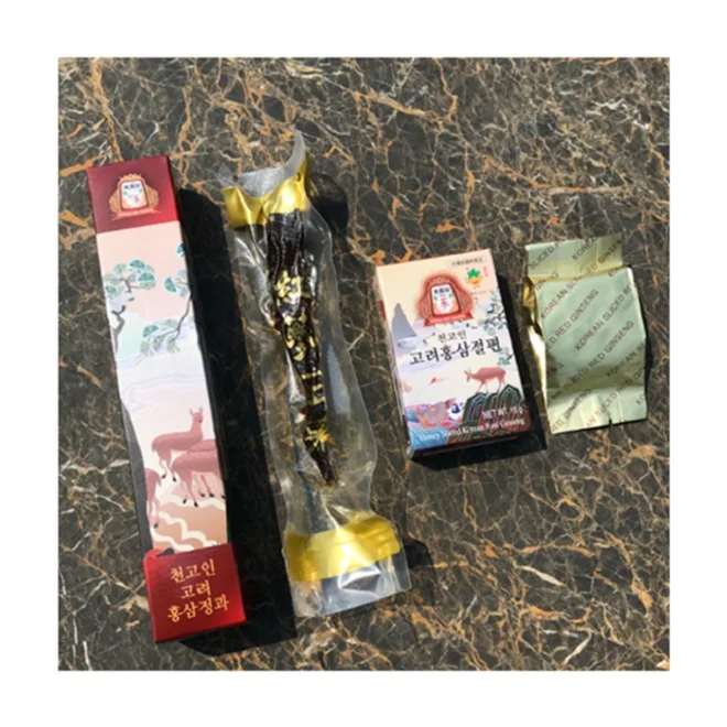 [Cheongoin] подарочный набор из корейского красного женьшеня (корейский красный женьшень Honeyed 30gx4 + корейский 15gx8)