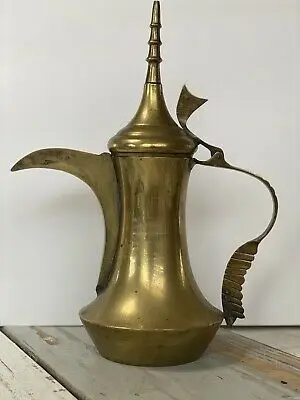 Antique Selling Brass Arabic Coffee And Tea Pot Traditional Arabic Teapot  Keeping Drink Hot Cold Hotel Home Restaurant Decor