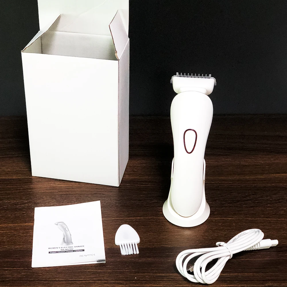 
2021 Hot Patented Body Washable Good Electric Shavers Clean Hair Removal with LED light 