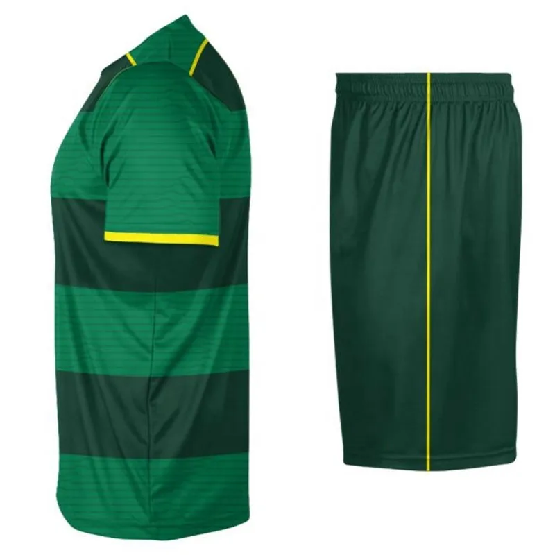 Wholesale Thailand Original Football Uniform Manufacturer Soccer Jersey Green color