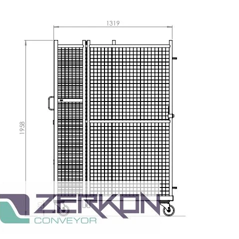Foldable Transport Cages - Special Corlettes- High Quality - The Best - Pallet-Mounted Frame - Furniboxes-