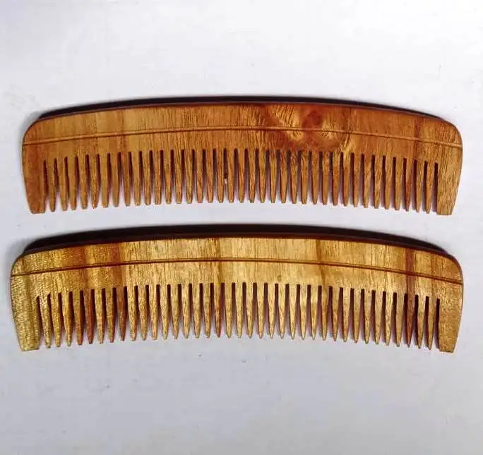 Unique elegant customized designer antique modern classic handmade personalized Galvanized Wooden Beard Comb