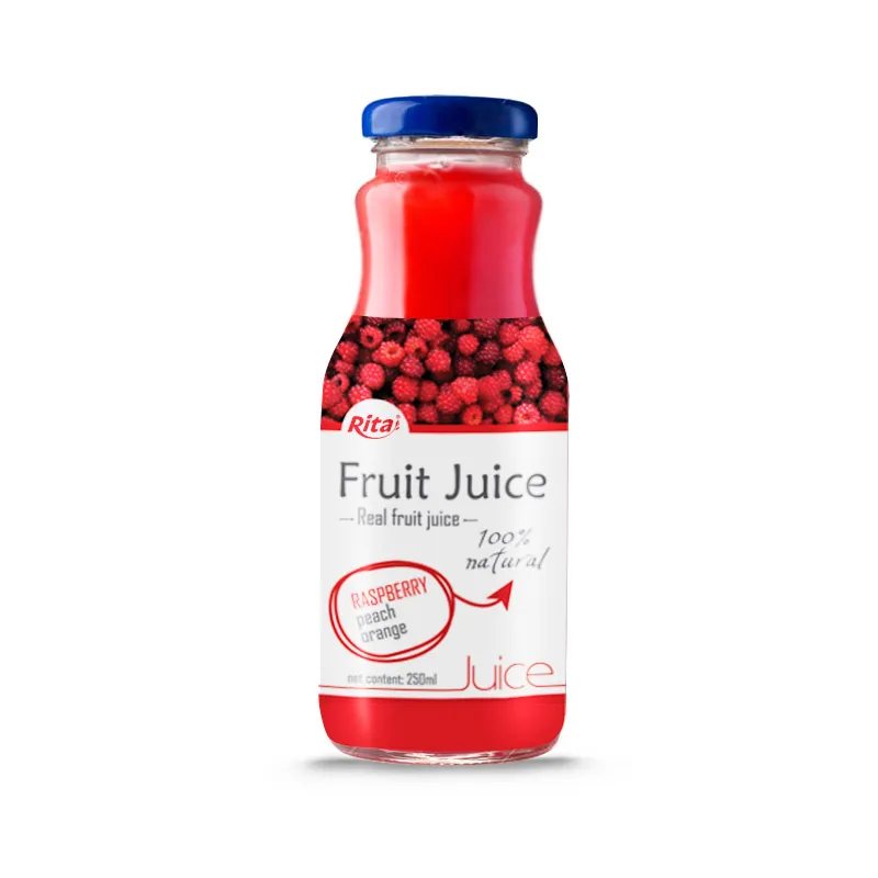 Wholesale 250ml Glass Bottle Sweet Cherry Juice Drink from Vietnam Supplier Natural Healthy Ingredients for Your Body