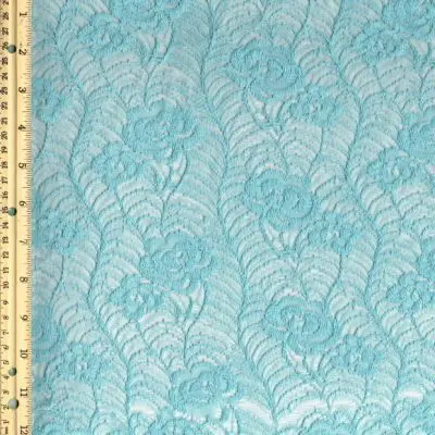 Green Topaz Botanical Natural Cotton Lace Fabric - Grow  - Style 308