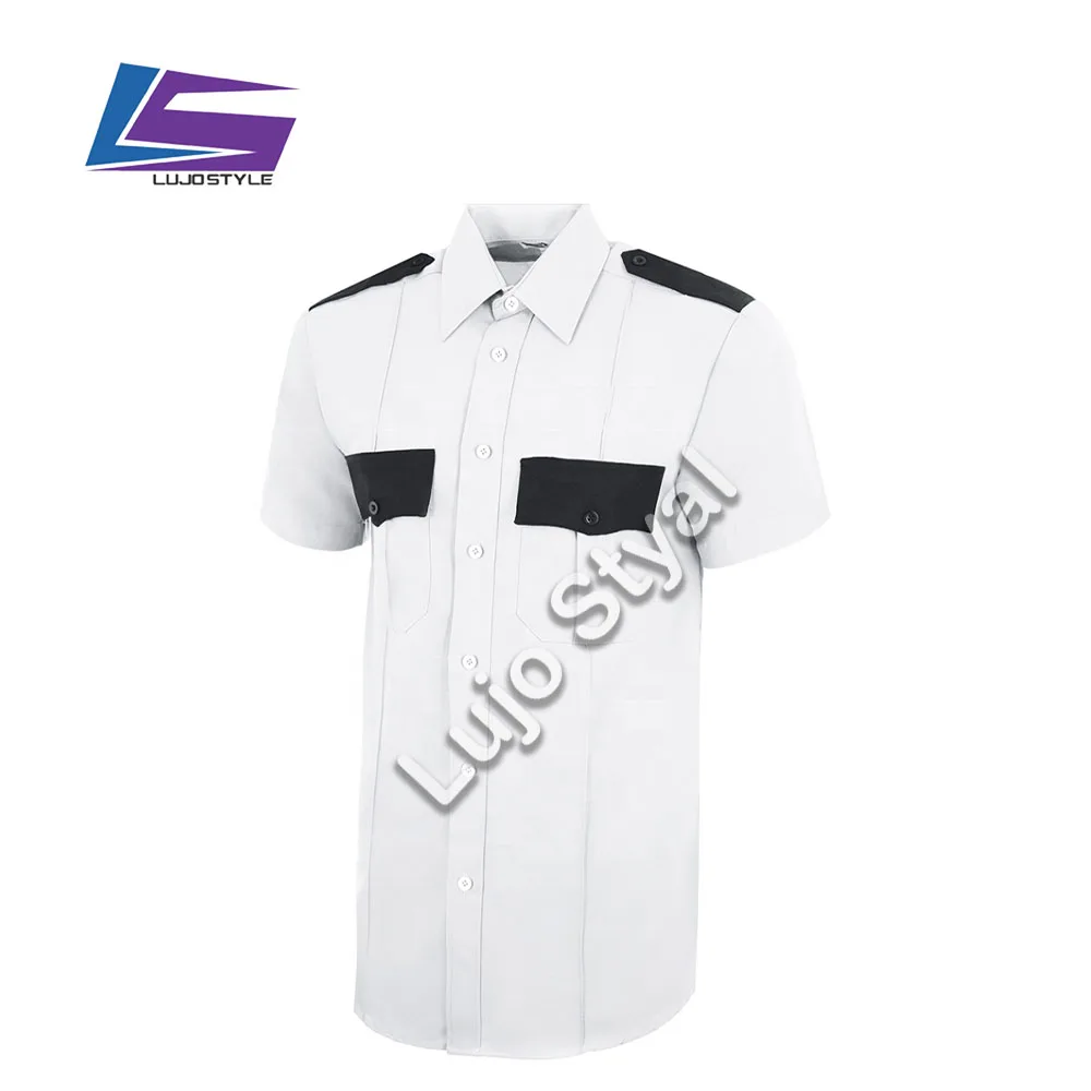 Custom construction work wear security company uniforms reflective safety unisex short sleeve polo shirt