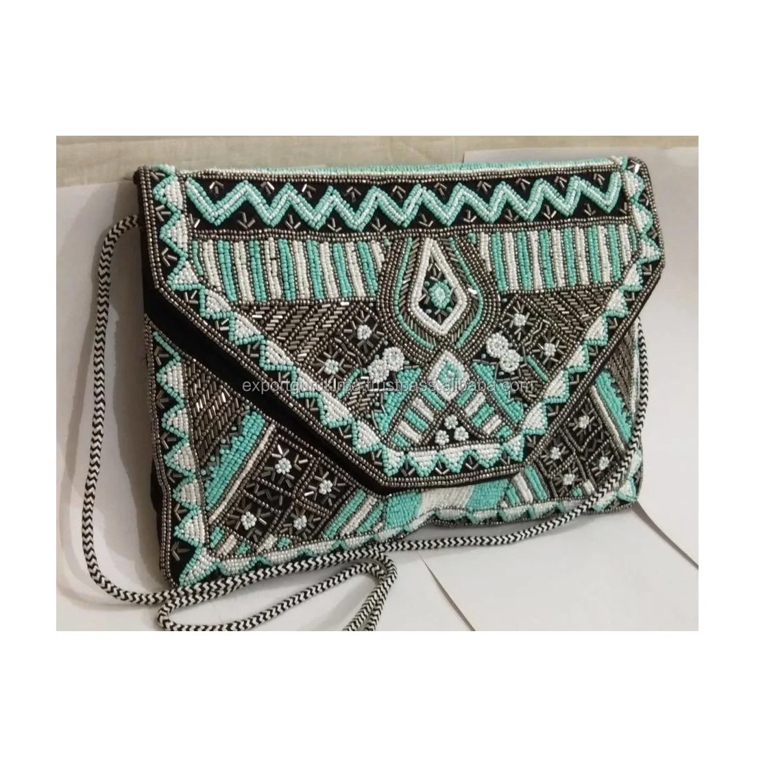 Indian Bohemian Handcrafted Clutch Bag Evening