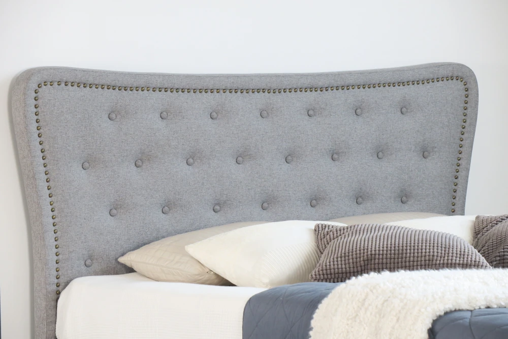 Outstanding 2019 Angelina Velvet Fabric Bed Furniture