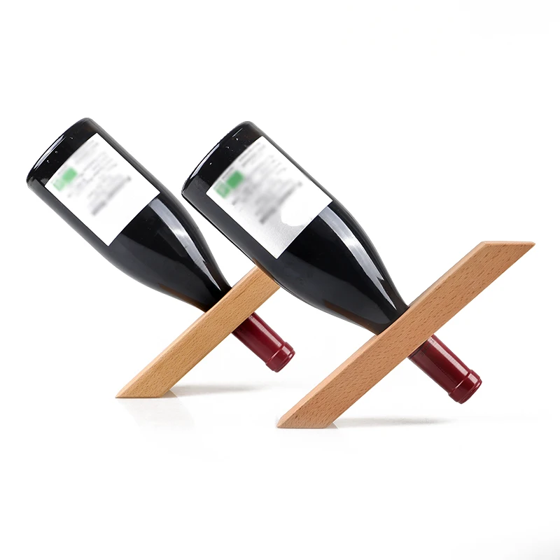 Unique style desktop custom wood wine rack / wine stand