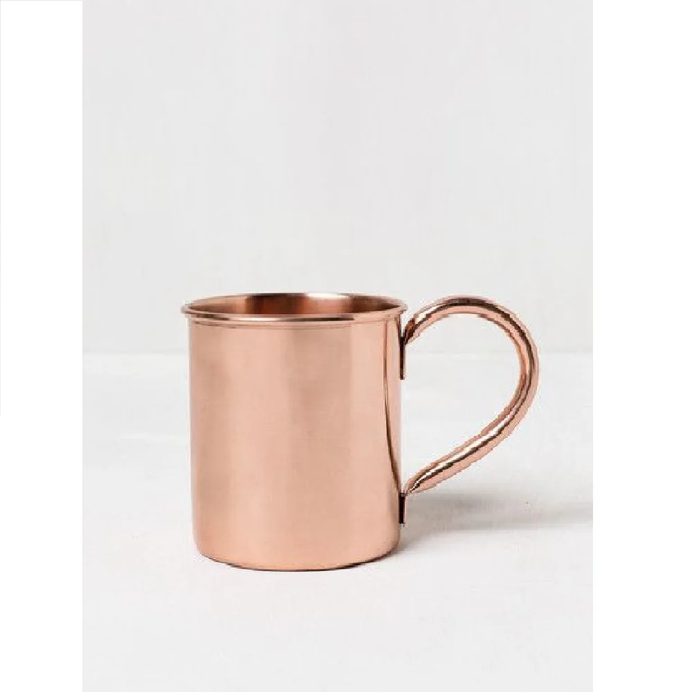 Hot Selling Plain Copper Mugs Brass Handle Antique Beer Mugs Moscow Mule Customized Bar Hotel Home Accessories Ayurvedic History