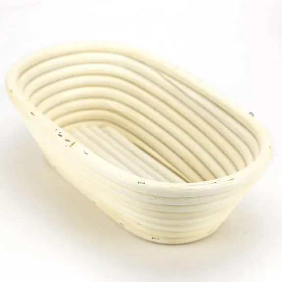 High quality Linen Cover Natural Banneton Rattan Round 9 inch bread proofing basket with accessories Kinghandicraft