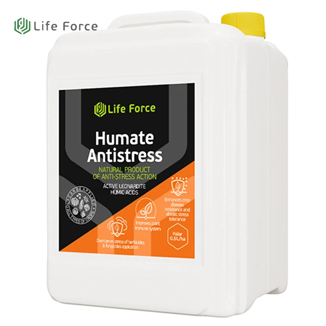 Compound Humic Acid Organic Fertilizer With NPK Liquid Organic Fertilizer For Agriculture Life Force HA 101 Humate Antistress