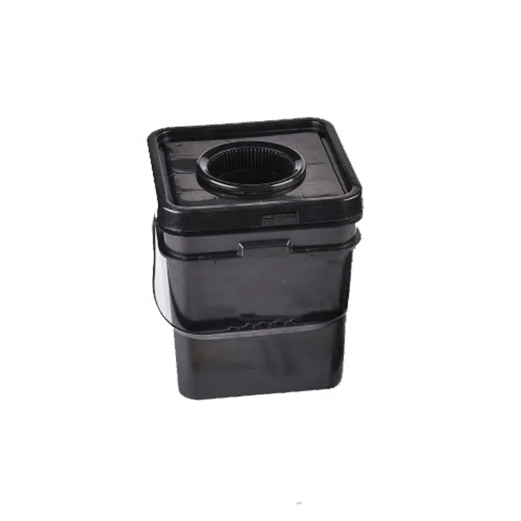 Square Plastic Pots Hydroponic Tomato Vegetables Grow Buckets