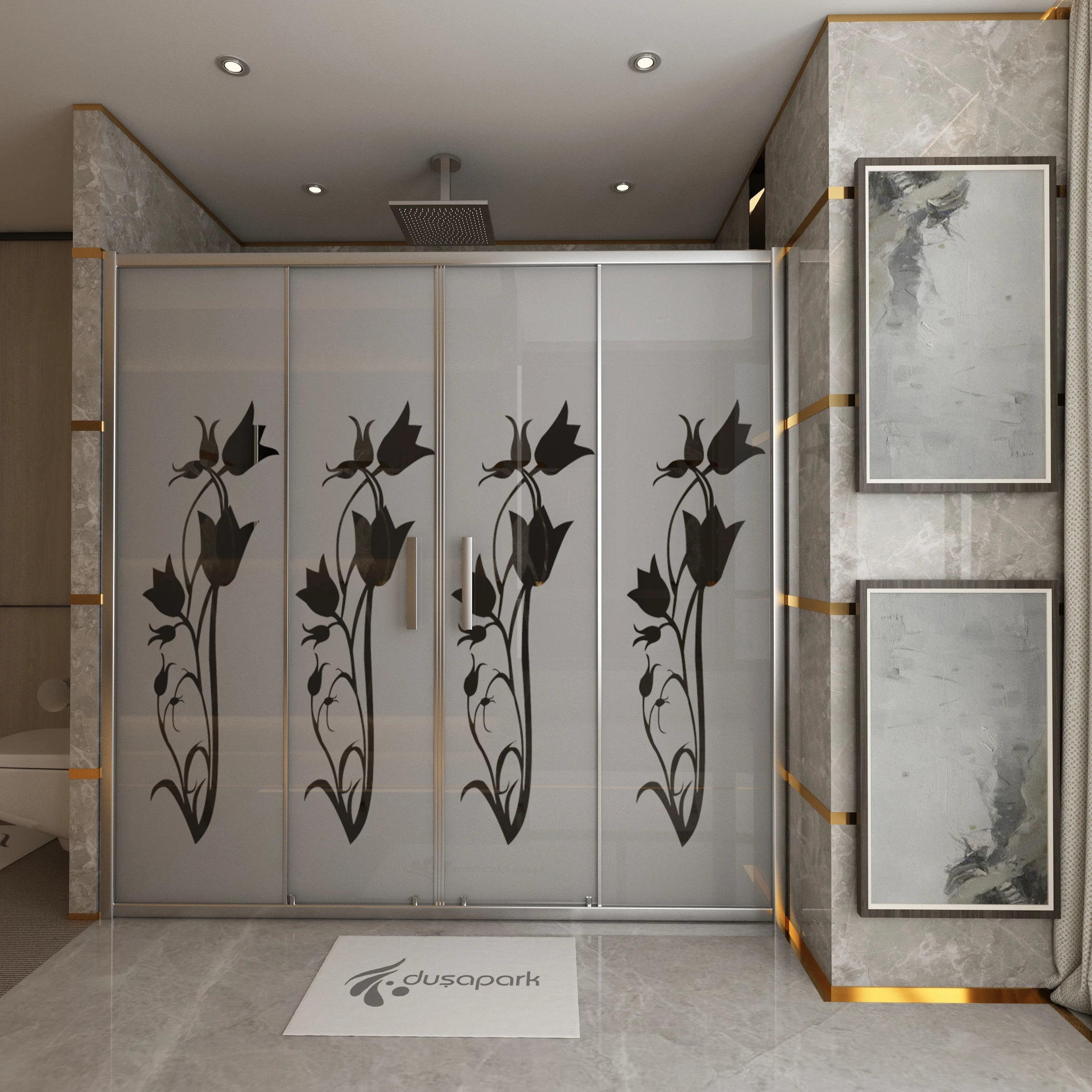 Hot sale tempered glass sliding door bathroom /shower cabin /complete shower room