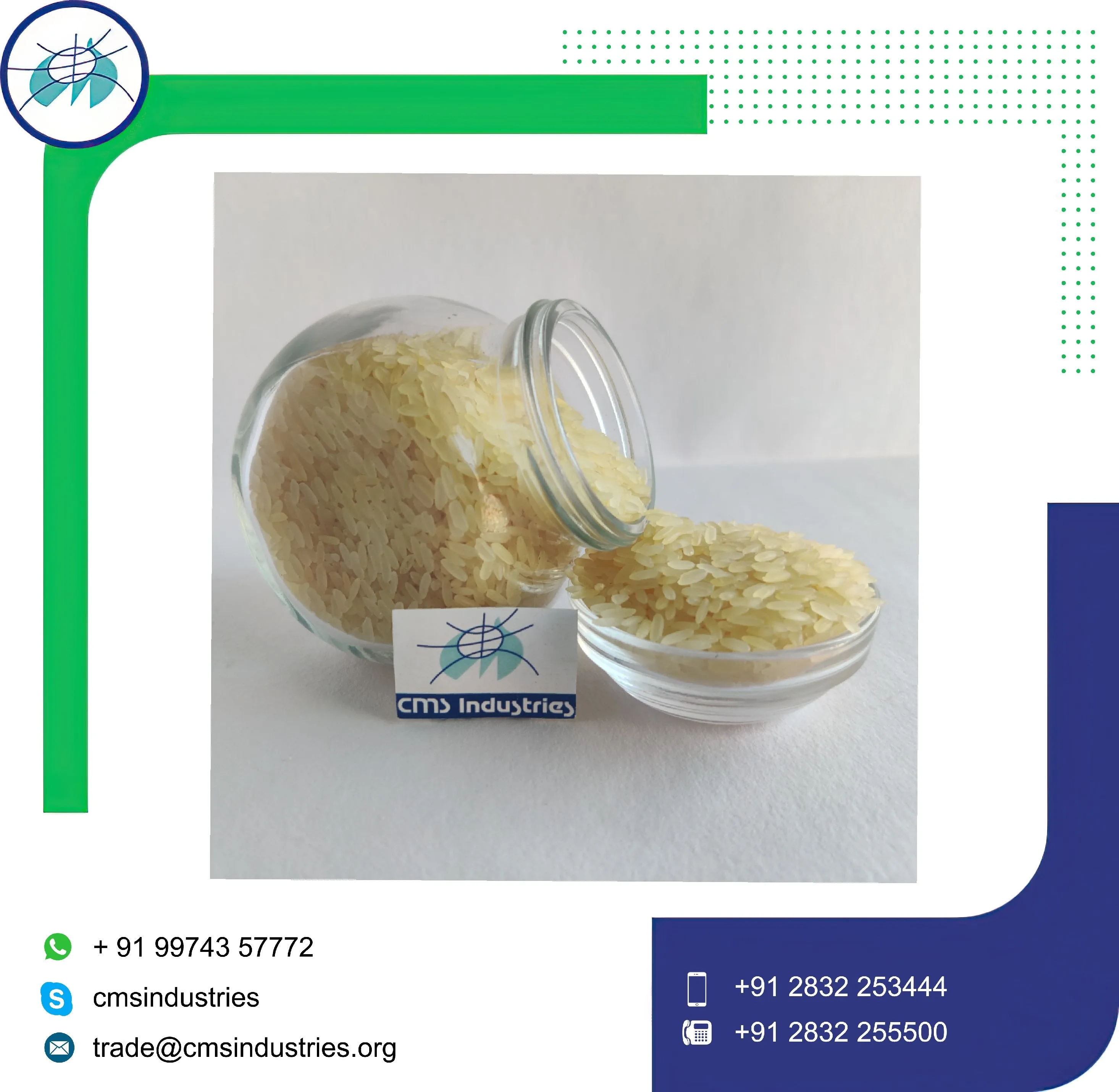 Обработка сломанного 5% ИК парваренного риса 64