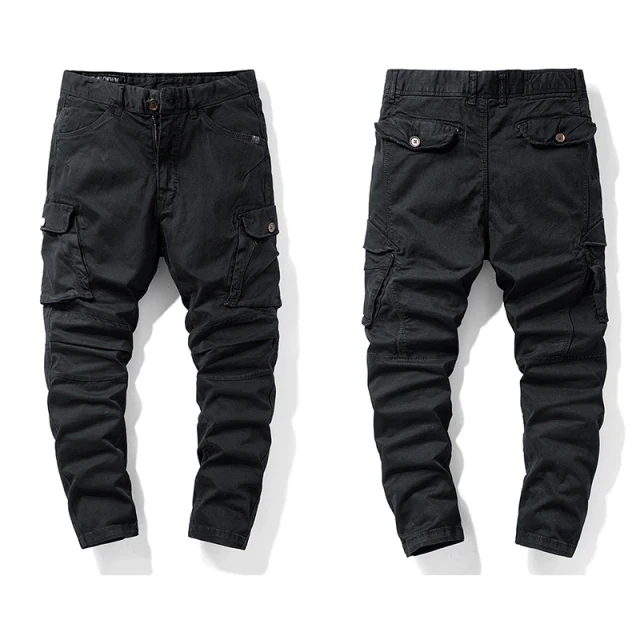 hot sale fashion casual tactical mens cargo trousers sports work cotton cargo pocket pants men with custom logo and colors