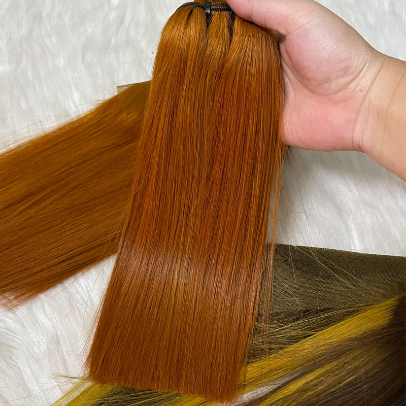 No Change Texture After Washing 28 Inch Bone Straight Human Hair Extensions Bundles With Closure