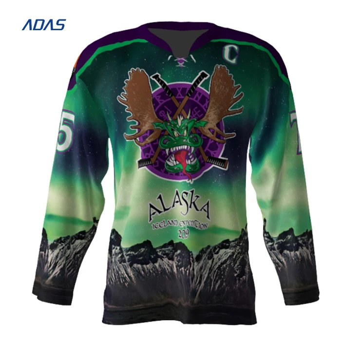 Top Quality Sublimated Ice Hockey Jersey Customized Designs Logos And Best Custom Material Cheap Wholesale Price