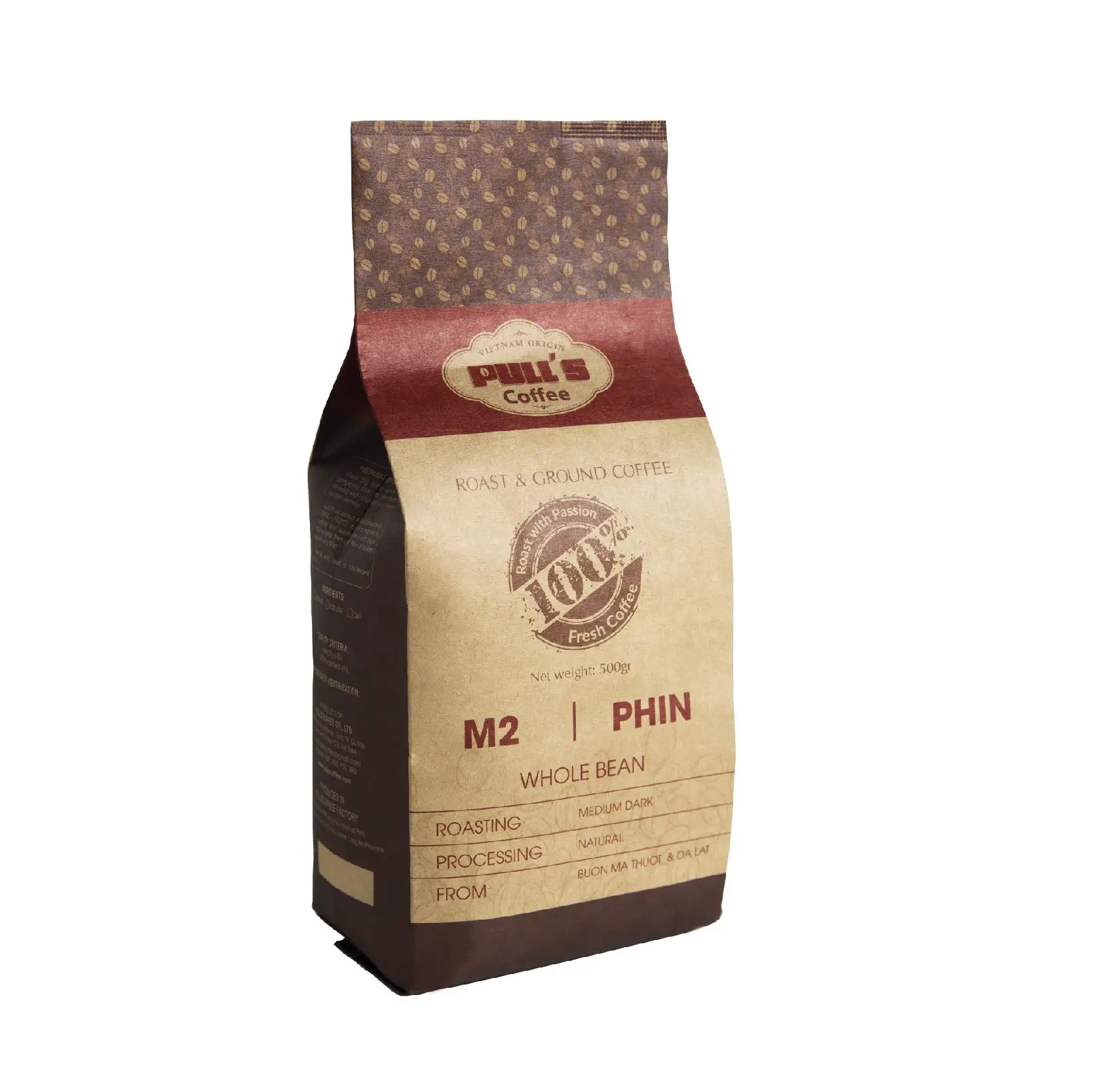 Ground Coffee M2 - 500gr-1kg packed - Drip Coffee From Vietnam