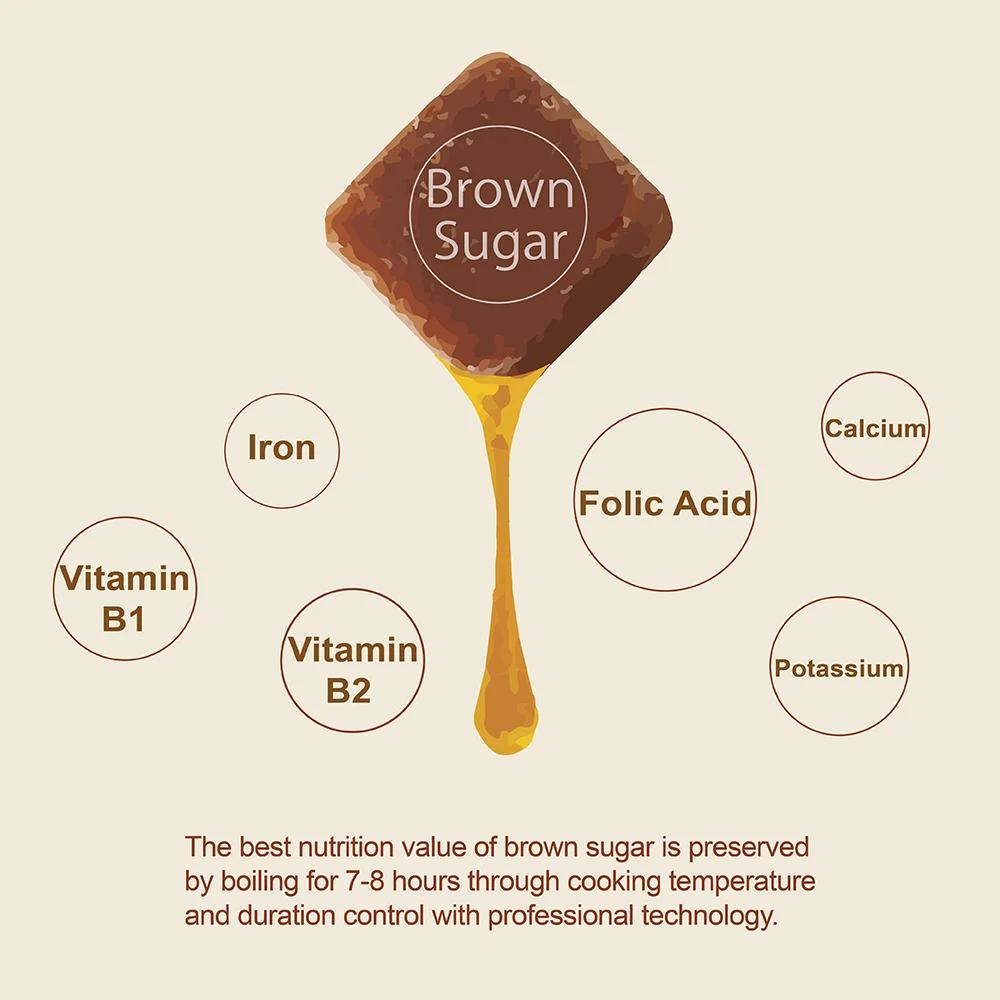 Taiwan Wholesale brown sugar rose flower tea cube beverage