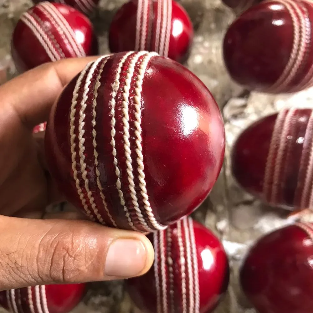 New Cricket Ball Pink Men Hand Stitched Club County Cricket Ball Grade-A Senior Official Balls Pack of 6 Weight 5.5oz